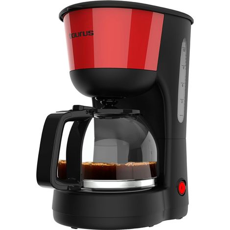 Macchina da caffè Taurus verona vintage red 1000W 12 tazze (1/2)