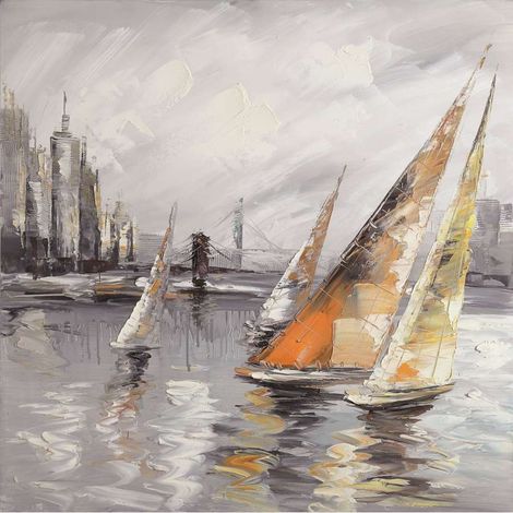 Dipinto in Tela di Cotone - Vari Colori - 80x80 cm
