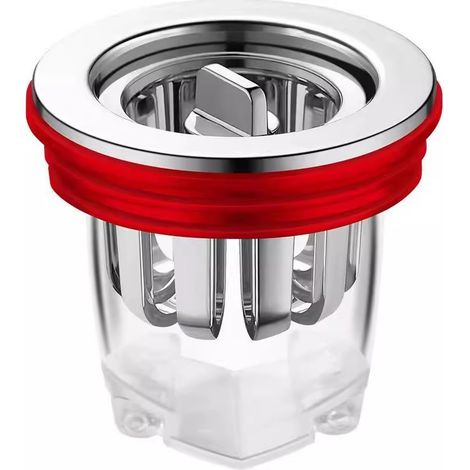 Inserto magnetico universale per scarico a pavimento — Blocca insetti e odori Inserto interno per scarichi della vasca da bagno Antiriflusso e antiodore Tappo di chiusura (1/2)