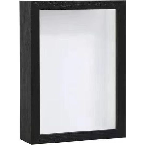Minimalistischer 3D-Hohlrahmen zum Selberbauen, 20 cm (8 Zoll) – Schwarz