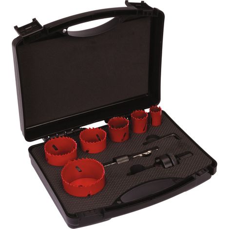 Kit completo trapano HSS bimateriale speciale elettricista 44 - 51 - 65 P 35 mm