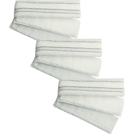 vhbw 9x Wischtuch Ersatz für Thomas 787204 für Staubsauger - 3x Pad für Fliesenreinigung, 6x Pad für Parkettreinigung