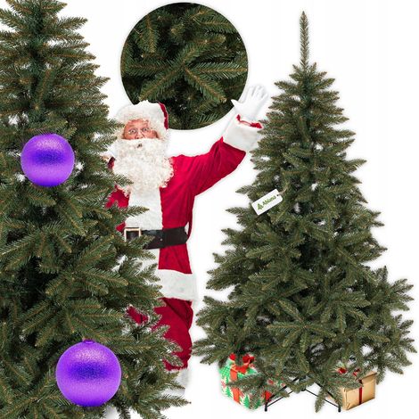 Árbol de Navidad artificial, como uno natural, abeto caucásico, de primera calidad, 220 cm, frondoso, + soporte (1/4)