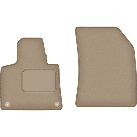 Tapis de sol avant pour : Citroën C4 Grand Picasso II monospace 7 places (2013-2019) beige