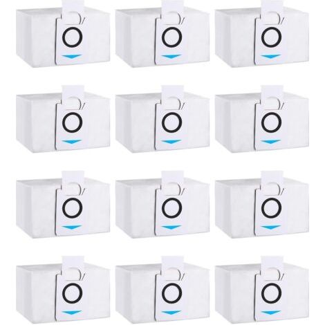 DTEKGAZ - 12er-Pack Staubsaugerbeutel-Zubehör, kompatibel mit Deebot X1 Omni, X1 e Omni, X1 TURBO, T20 Omni, T20e Omni (1/4)