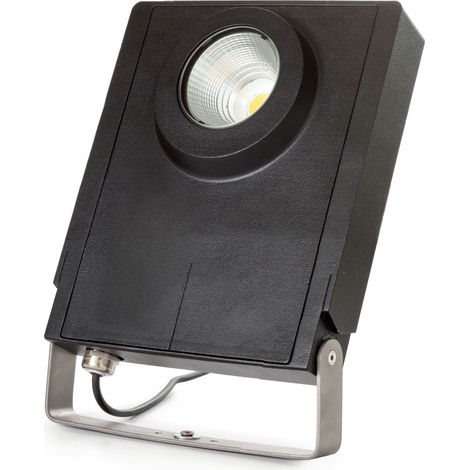 Spot tilt LISBOA IP66 LED COB 51W 6400lm CRI85 3000K 30º Noir (1/3)