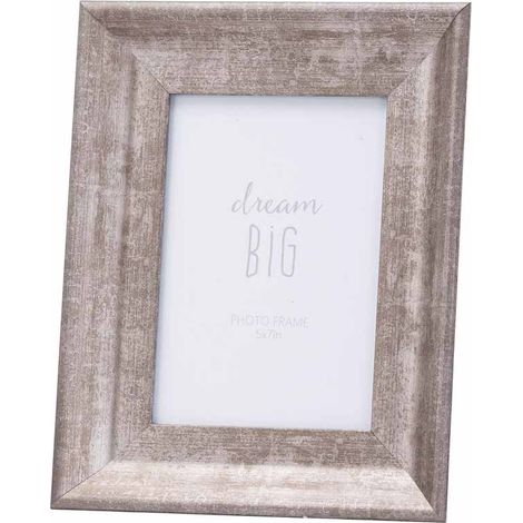 Convex Matt 5X7 Frame - Wood - L3 x W17 x H22 cm - Silver