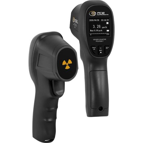 PCE Instruments PCE-RAM 7 Compteur Geiger Radiation: Gamma, Rayons X, Beta signal sonore d'avertissement