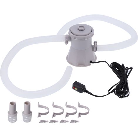 Pompe de filtration pour piscine hors sol 300 GPH avec disjoncteur GFCI, US 110V‑120V
