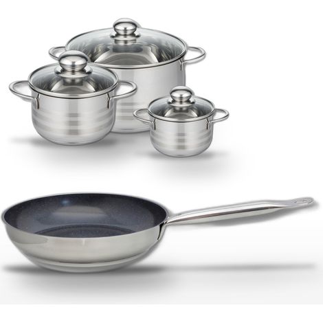 Lot Poêle 24 cm & 3 Faitouts Elo Profi Therm Platinum (1/5)