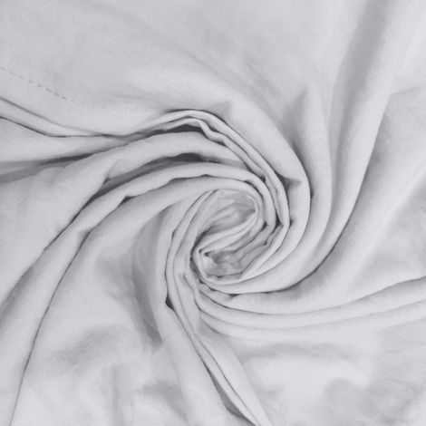 Parure Housse de Couette en Microfibre lavée 240x220 cm Boheme Blanc (1/3)