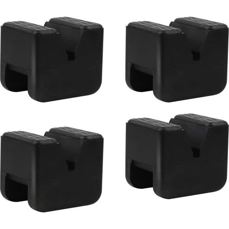 Lntyq 4 Pcs Coussin en Caoutchouc pour Cric de Voiture 63×45× 50mm pour Cric de Chariot Coussin en Caoutchouc Universel pour Voitures/SUV Robuste et Pratique