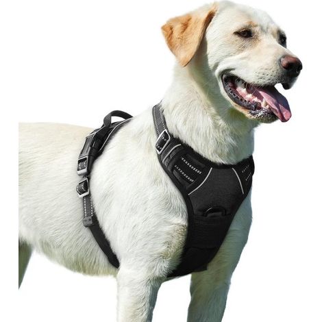 Hundegeschirr für große Hunde Zugstopp Mittlere Brustgröße Sicherheitsgeschirr Autogeschirr Welpengeschirr für Labradore Jogginggeschirr Sicherhe (1/5)