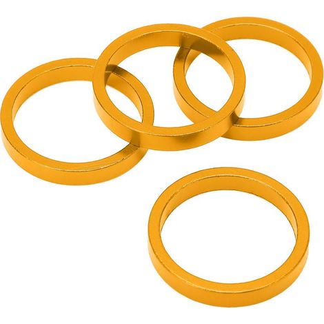 Pièces Entretoise de Potence Vélo Aluminium Alliage 28.6mm pour Fourche Avant VTT Route Doré (1/5)