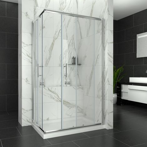 ELEGANT Shower Door and Enclosure 1200 x 900mm Sliding Reversible Corner Entry Shower Cabin (1/5)
