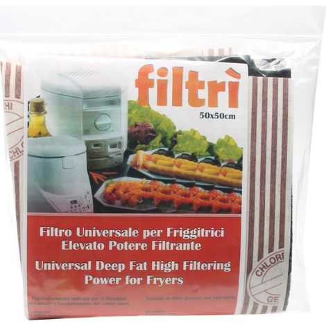 Filtri anti odori antigrasso universali ritagliabili 475x495mm per friggitrice (1/4)