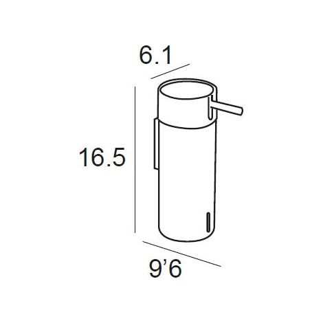 MANILLONS TORRENT 02817081 MARINA Dosificador De Pared Negro Mate - ref: 02817081