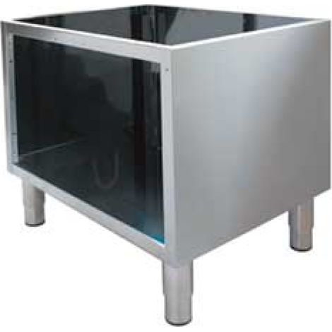 Soubassement ouvert - inox - pieds reglables - Diamond