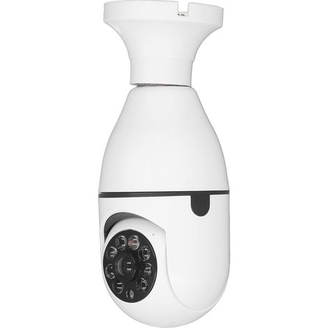 Ampoule LED WiFi 100W avec caméra intégrée, surveillance domestique sans fil, vision nocturne intelligente, E27 à culot, télécommande via app, 110-240V (1/5)