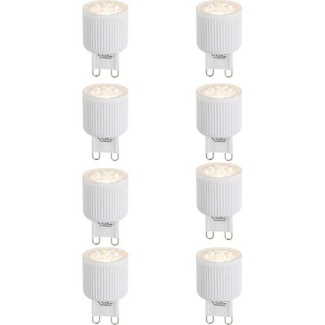 Luedd Lampe LED - set de 8 - G9 - 3W - 2700K - 300LM - dimmable (1/5)
