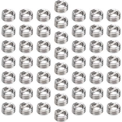 50Pcs Kit de Réparation Filetage Métal Insert Vis Douille Protection 4‑401D Unité Américaine (1/5)