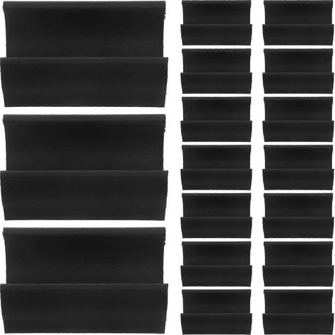 20 U-förmige Stuhlbeinkappen, rutschfeste Kunststoff-Schutzpads für Möbelbeine (1/5)