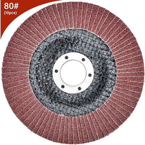 10 Lamellenscheiben Ø 125 mm x 22,2 mm Körnung 80 Lamellenscheiben Schleifscheiben zum Entgraten, Entrosten, Polieren, Feinbearbeiten (1/4)