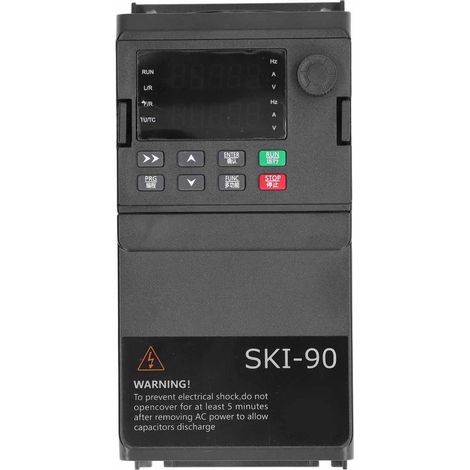 SAKO Vektor-Frequenzumrichter, Hochleistungs-Wechselrichter, 1-phasig, AC 220 V Eingang, 3-phasig, AC 0–220 V Ausgang, 0,75 kW, Universal-Frequenzumrichter für Drehmaschinen (1/5)