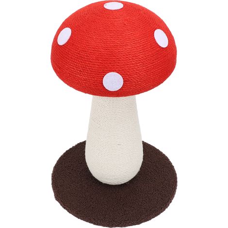 Griffoir champignon pour chat, résistant aux griffures, protège les meubles, gain de place, mignon et idéal pour les chatons. (1/5)