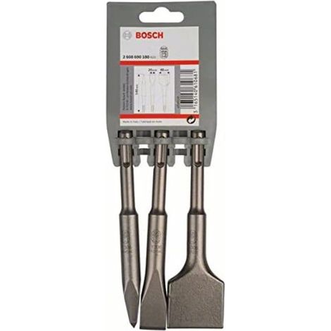 BOSCH SET 3 CINCELES SDS-PLUS 140MMM CON PUNTA CHATA (1/4)