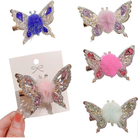 Barrettes à pinces, épingles à cheveux papillon, accessoire pour cheveux (lot de 5) (1/4)