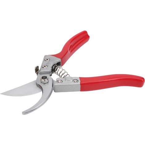 Sécateur haut de gamme avec poignées antidérapantes rouges pour le jardinage et les arbres fruitiers (1/5)