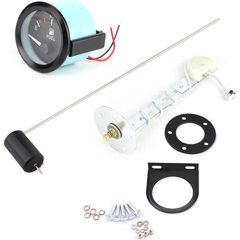 Universelle 52-mm-LED-Digital-Kraftstoffstandanzeige für Autos (E-1/2-F-Bereichsanzeige) mit Kraftstoffsensor (1/5)