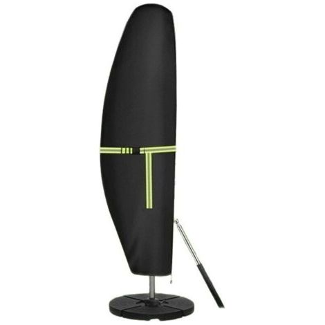 Housse de Protection pour Parasol, Nouvelle 420D Protege Parasol avec Perche Télescopique et Boucle, Coupe-Vent, Anti-UV, pour Protéger les Parasols Extérieurs(210 x 45/72/32 cm) (1/5)