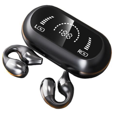 Casque sans fil à clip sans douleur pour oreilles ouvertes (noir) (1/3)