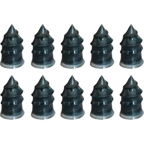 10 clous de réparation de pneus tubeless, caoutchouc spiralé, étanchéité immédiate, pour moto voiture camion (1/5)