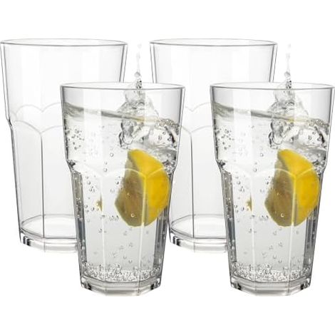 Verre Biere Incassable, 340ml, Tritan, Bieres, Camping, Plastique, Robuste, Exterieur, Sans BPA (1/5)