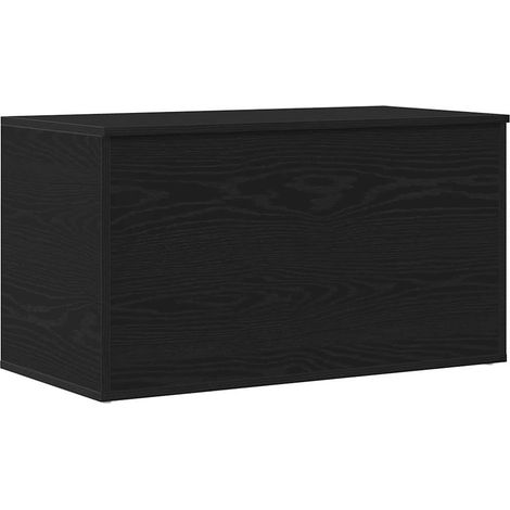 Boîte de Rangement Chêne noir 84 x 42 x 46 cm Bois d'ingénierie