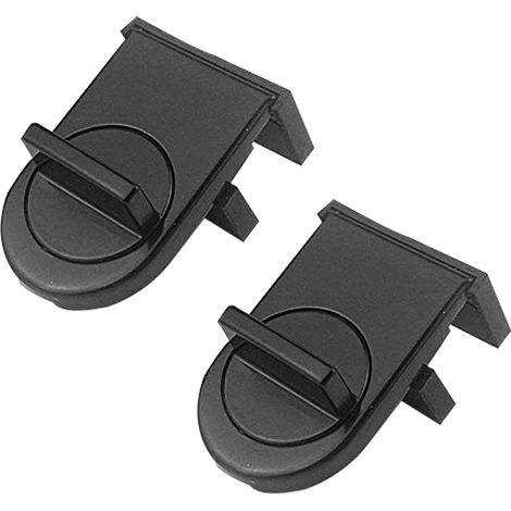 Lot de 2 verrous de porte et de fenêtre en fer noir, limiteur anti-pincement Secu (1/5)