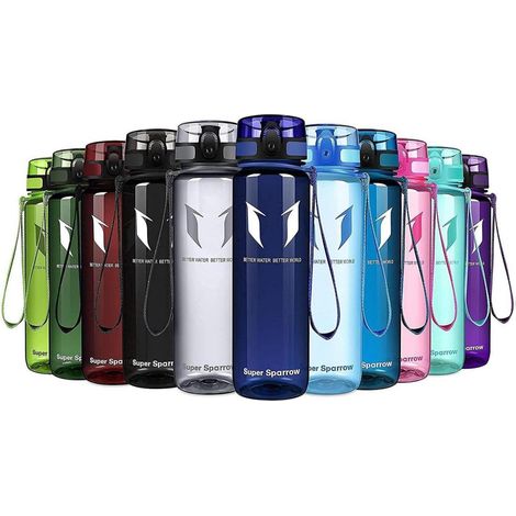 Trinkflasche Tritan BPAfrei Sport 350ml 500ml 750 ml Glossy Methylblau (1/5)