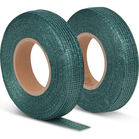 2 Packungen Baumbindeband, 3 cm x 50 m, 1 Rolle Baumbindeband, Pflanzenbindeband, Polyethylen-Baumseil, Gartenpflanzenbindeband