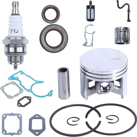 Kit ligne joint de culasse, piston de 50 mm, vilebrequin, silencieux, joint d'huile, pour tronçonneuse Stihl 044 MS440, 1128 030 2015 (1/5)