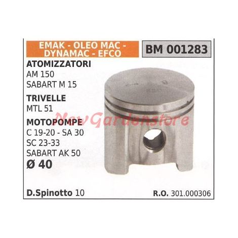 AM150 Nebelsprühkolben MTL51 Motorpumpe SC 23-33 Ø  40mm EMAK 001283
