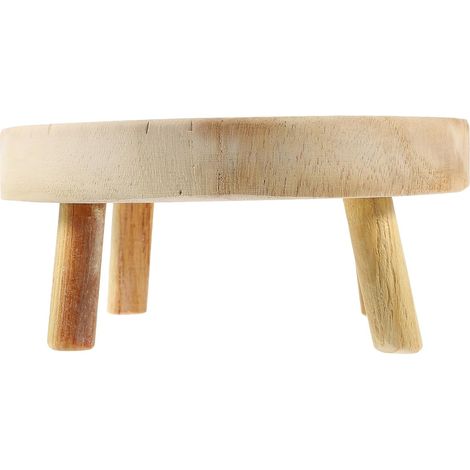 Holz Pflanzenständer Rund Stabiler Blumenhocker für