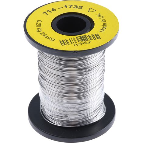 Fil résistif RS PRO, +1150°C Max, longueur 98m ( Prix pour 1 )