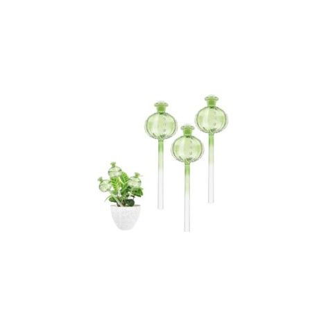Relaxdays Gießkegel, 4er-Set, Keramik, für 1,5-Liter-Flaschen, H x B x T: 14 x 4,5 x 4 cm, Terrakotta - Crezuo
