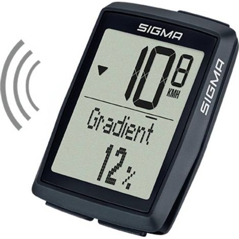 Sigma BC 14.0 WL STS Compteur de vélo sans fil transmission codée avec capteur de roue, avec capteur de pédalage, avec (1/4)