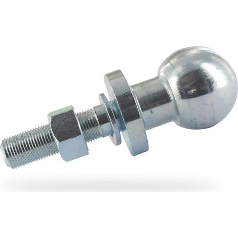 1 boule attelage, m19, diamètre 50 mm, 70 mm sous boule, fixation filetée, remorque, charrue