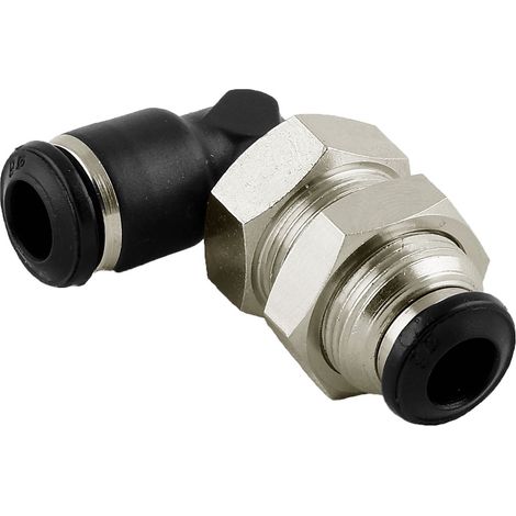 Raccord coudé RS PRO 55060 vers M16 Enfichable, 8 mm 8 mm Push-in, entrée ( Prix pour Paquet de 10 )