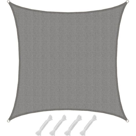 6x6 Toldo Rectangular Permeable - Toldo Vela para Sombra - Toldo Terraza Patio
